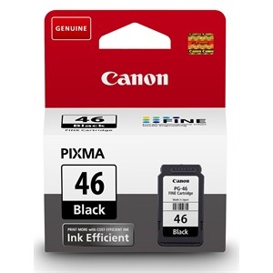 Canon PG-46 (9059B001AA) Black Original Cartridge - E404 / E3340 (T2355)