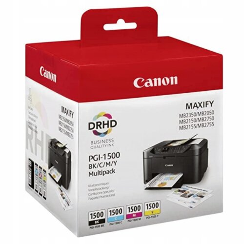 Canon PGI-1500 BKCMY (9218B005) Multipack 4lü Set Kartuş - MB2050 / MB2350 - 1