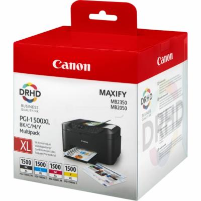 Canon PGI-1500XL BKCMY (9182B004) Multipack 4Pk Cartridge - MB2050 / MB2350 (T9863) - CANON