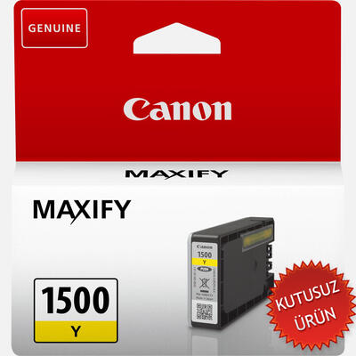 CANON - Canon PGI-1500Y (9231B001AA) Yellow Original Cartridge - MB2050 / MB2350 (Without Box) (T13401)