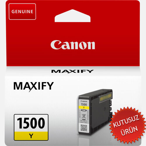 Canon PGI-1500Y (9231B001AA) Yellow Original Cartridge - MB2050 / MB2350 (Without Box) (T13401)