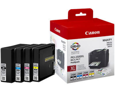 CANON - Canon PGI-2500XL BK/CMY (9254B004) Multipack 4Pk Cartridge - iB4050 / MB5050 (T9862)