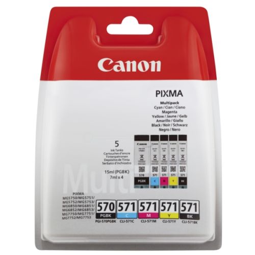 Canon PGI-570 / CLI-571 (0372C004) PGBK CMYBK MultiPack Orjinal Kartuş - MG5750 / MG5751 (T10889)