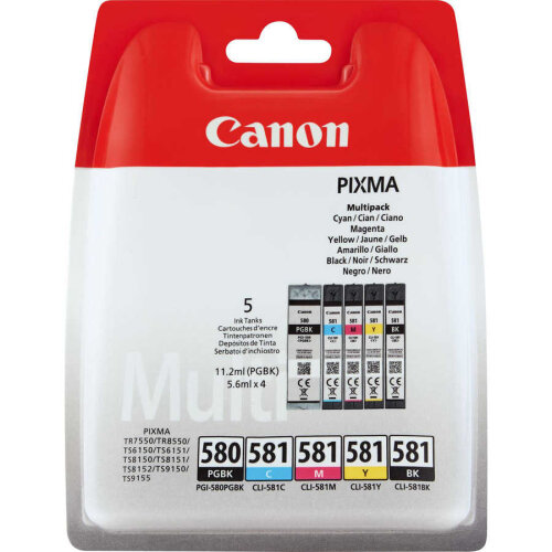 Canon PGI-580 / CLI-581 (2078C005) Orjinal Kartuş Avantaj Paketi - TS6150 - 1