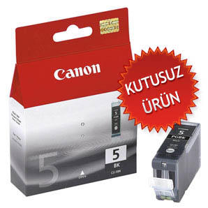 CANON - Canon PGI-5BK (0628B024AA) Black Original Cartridge - IP3300 / IP4200 (Without Box) (T2123) 