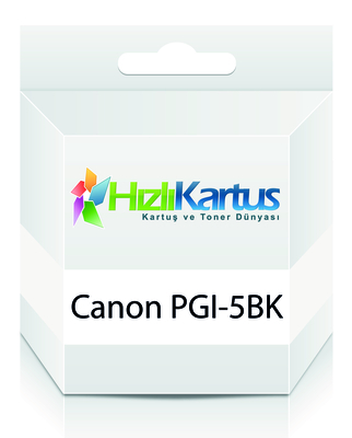 CANON - Canon PGI-5BK (0628B024) Siyah Muadil Kartuş - IP3300 / IP4200 (T12245)