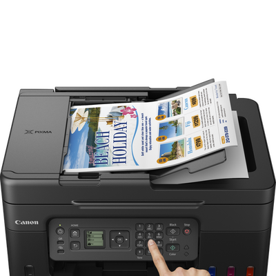 Canon Pixma G4470 (5807C009AA) Wi-Fi + Copier + ADF Scanner + Cloud + Fax Color Mega Tank Printer - Thumbnail
