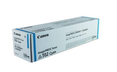 Canon T02 (8530B001) Cyan Original Toner - ImagePress C8000VP / C10000VP (T15191) - CANON