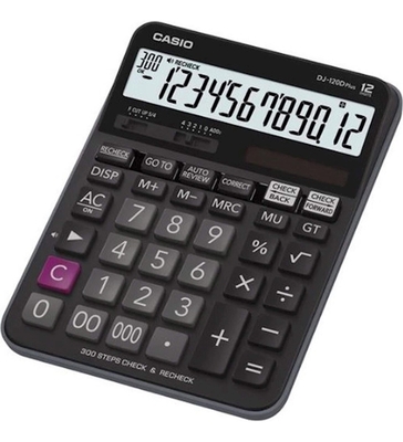 Casıo - Casio DJ-120D Plus 12 Digit Desktop Calculator