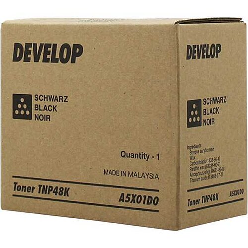 Develop TNP-48K (A5X01D0) Black Original Toner - Ineo +3350 / +3850 - 3