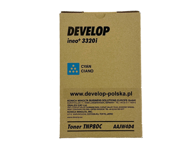 Develop TNP-80C (AAJW4D4) Cyan Original Toner - Ineo +3320i - DEVELOP