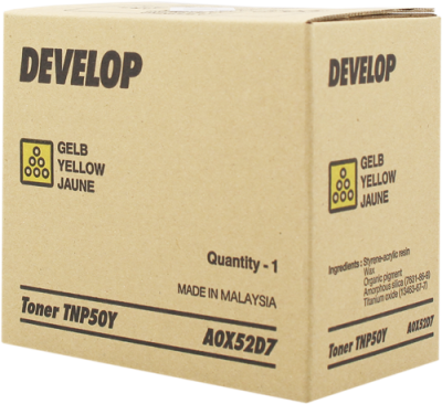 Develop TNP-50Y Yellow Original Toner - Ineo +3100 - DEVELOP