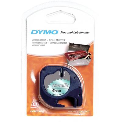 DYMO - Dymo 59430 Metallic 12mm x 4m Green Strip