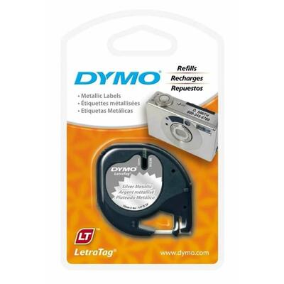DYMO - Dymo 91208 Metallic Silver Original Ribbon 12mm x 4m