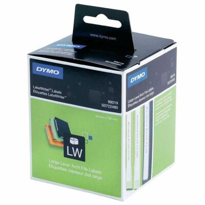 Dymo 99019 LW Wide Folder Compatible Back Label 190x59mm (Pack of 110) - DYMO