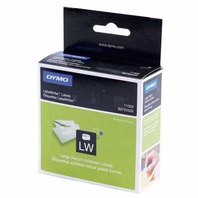 Dymo S0722520 Lw Return Address Label 25mm X 54mm - DYMO