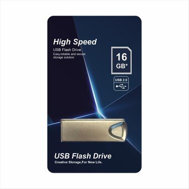 Elba 16GB Metal 2.0 USB Flash Bellek - 1