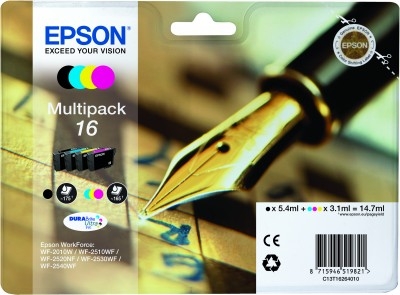 Epson C13T16264020 (16) Multipack Original Cartridge - WF-2010 