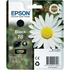 EPSON - Epson C13T18014020 (18) Black Original Cartridge - XP-202 