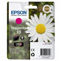 EPSON - Epson C13T18034020 (18) Magenta Original Cartridge - XP-202