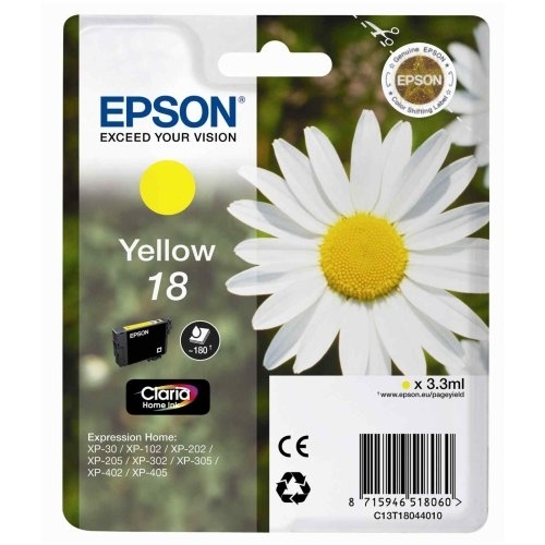 Epson C13T18044010 (18) Sarı Orjinal Kartuş - XP-202 (T2018)A - 2