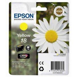 EPSON - Epson C13T18044020 (18) Yellow Original Cartridge - XP-202 