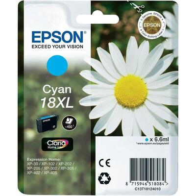 Epson C13T18124020 (18XL) Cyan Original Cartridge - XP-202 - 1