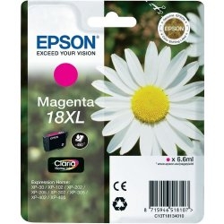 Epson C13T18134020 (18XL) Magenta Original Cartridge - XP-202 - EPSON