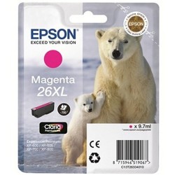 EPSON - Epson C13T263340 (26XL) Magenta Original Cartridge - XP-600 