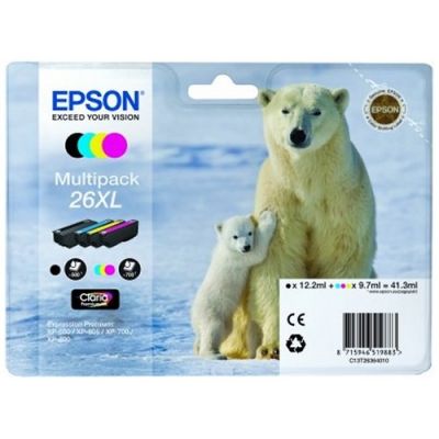Epson C13T263640 (26XL) Multipack 4Pk Original Set Cartridge - XP-600 - 1