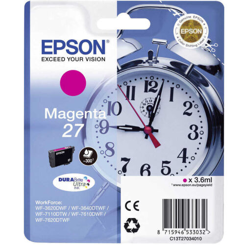 Epson C13T27034020 (27) Magenta Original Cartridge - WF-3620 - 2