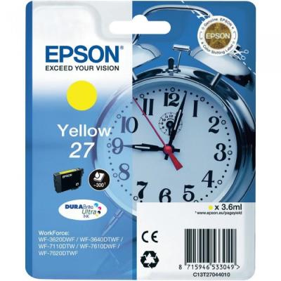 EPSON - Epson C13T27044020 (27) Yellow Original Cartridge - WF-3620