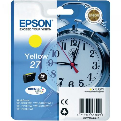 Epson C13T27044020 (27) Yellow Original Cartridge - WF-3620