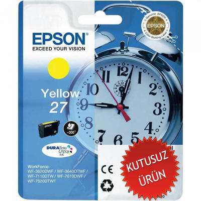 EPSON - Epson C13T27044020 (27) Yellow Original Cartridge - WF-3620 (Without Box)