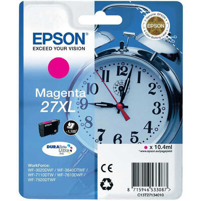 EPSON - Epson C13T27134020 (27XL) Magenta Original Cartridge - WF-3620 