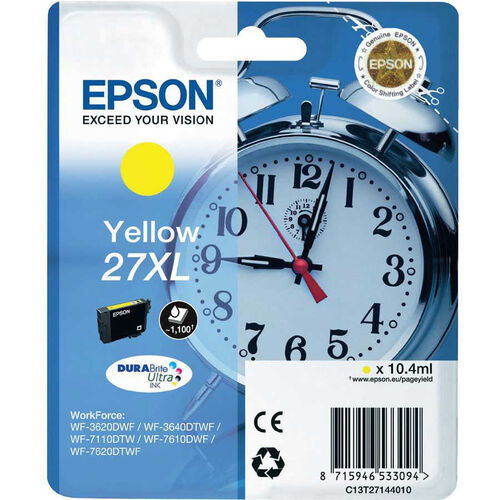 Epson C13T27144020 (27XL) Yellow Original Cartridge - WF-3620 