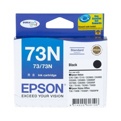EPSON - Epson C13T105190 (73N) Black Original Ink Cartridge - Stylus C110