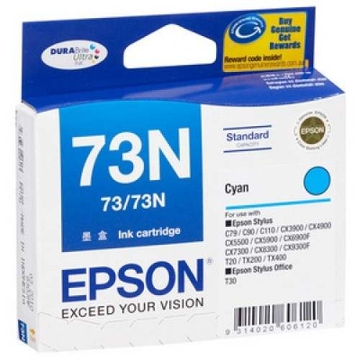 EPSON - Epson C13T105290 (73N) Cyan Original Ink Cartridge - Stylus C110