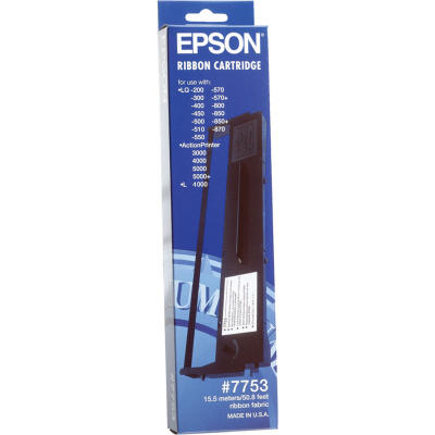 EPSON - Epson C13S015021 (7753) Original Ribbon - LQ-300 / 570