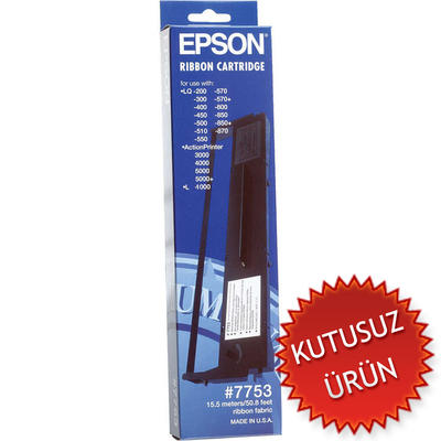 EPSON - Epson C13S015021 (7753) Original Ribbon - LQ-300 / 570 (Without Box)
