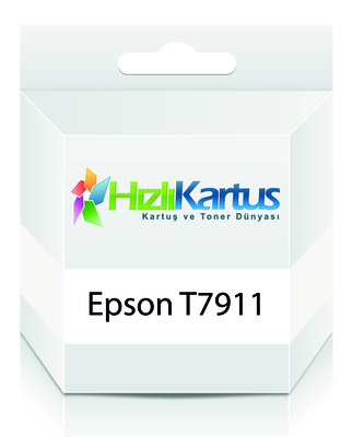 EPSON - Epson 79 C13T79114010 Siyah Muadil Kartuş - WF-4630 / WF-4640