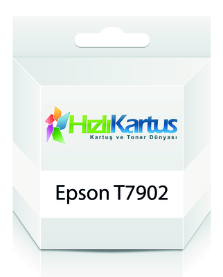 EPSON - Epson 79XL T79024010 Mavi Muadil Kartuş - WF-4630 / WF-4640