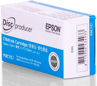 EPSON - Epson C13S020447 PJIC1 PP-100 Cyan Original Cartridge - DiscProducer PP-100 