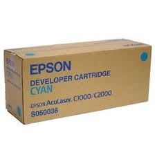 Epson C13S050036 C1000/C2000 Cyan Original Toner - EPSON