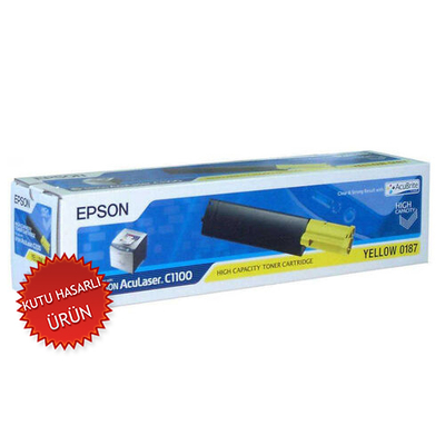 EPSON - Epson C13S050187 Yellow Original Toner - C1100 / CX11 (Damaged Box)