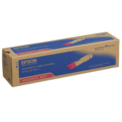 EPSON - Epson C13S050657 Kırmızı Orjinal Toner Yüksek Kapasiteli - AL-C500Dhn / AL-C500Dtn (T12677)