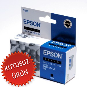 EPSON - Epson C13T028401 (T028) Black Original Cartridge - Stylus C60 (Without Box)