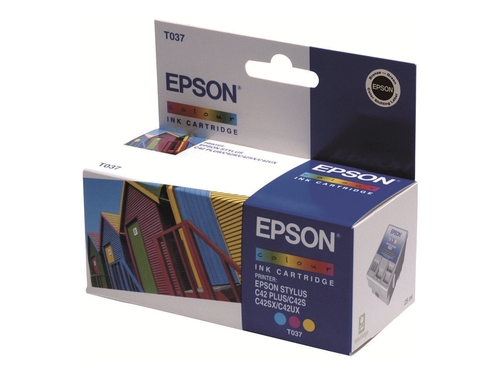 Epson C13T037040 (T037) Color Original Cartridge - Stylus C24UX 