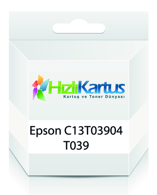 EPSON - Epson C13T03904 (T039) Siyah Muadil Kartuş - Stylus C43UX (T10769)