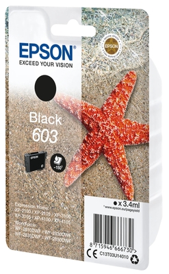Epson C13T03U14020 (603) Black Original Cartridge - XP-2100 / XP-2105 - EPSON